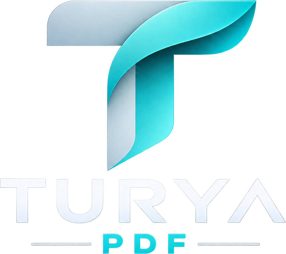 Turya PDF product logo — the TURYA Ribbon-T mark above the Turya PDF wordmark